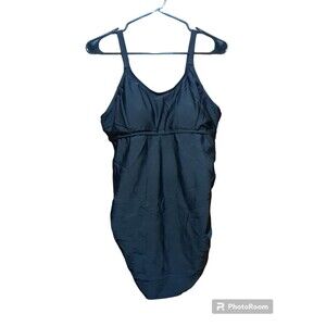 Tempotrek Maternity Black Swimtop With Bra  Sz L  NWT